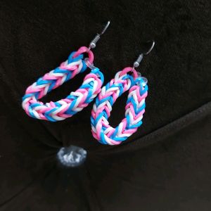 Multicolor Handmade Rubber Earings