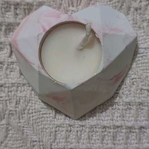 Heart Shape Candle / Handmade