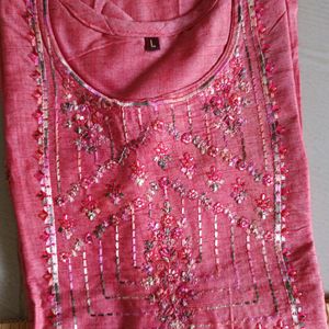 Beautiful Brand New Kurta And Embroidered Pant