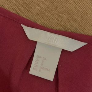 Maroon Top H&M