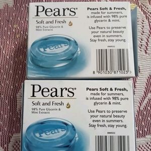 Johnson's Powder + Clean & Clear + Pears Soap 2Pc