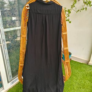 Long Black Kurta