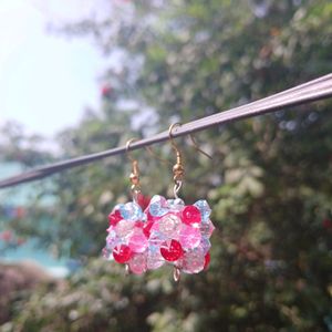 Handmade Crystal Hanging Earrings