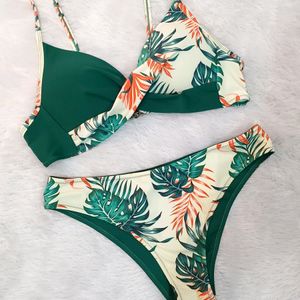 URBANIC Tropical Print Padded Bikini Set