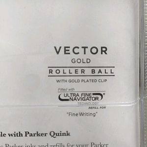 World's No. 1 Brand - Parker Vector Gold Pen