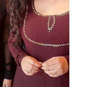 Long Chuddi Sleeves Kurti