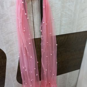 Net Dupatta With Frills