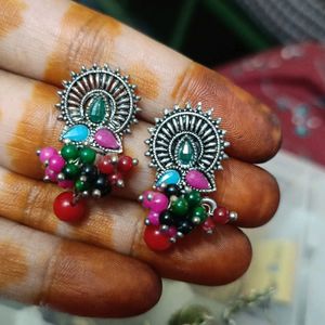 Combo Of 4 Set Oxidised Jhumka