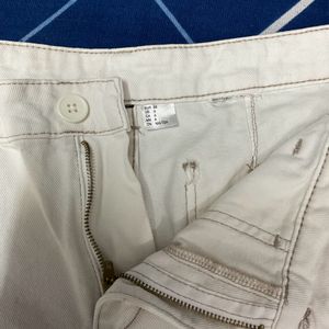 White Cargo Pants