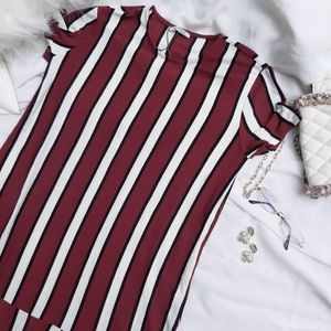 ZARA Red And White Stripe dress