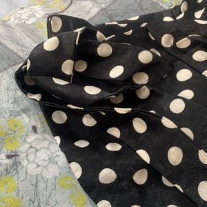 Black Polka Dot Stylish Top