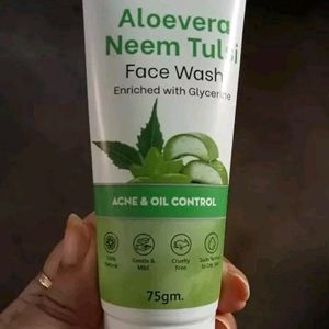 Aloe vera Neem Tulsi  Enriched With Glycerin & Oil