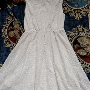 White Colour Short Gown Only Rs199