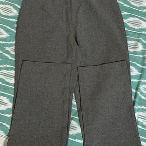 UCB Grey High Waist Formal Trousers