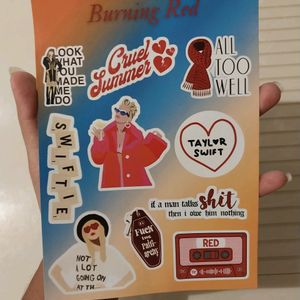 Taylor - Burning Red Sticker Sheet