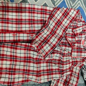 Red Chex Night Suit - New