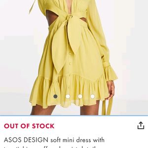 ASOS Cut Out Dress Plunging Neckline