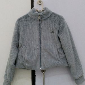 Girls High Neck Partywear Jacket