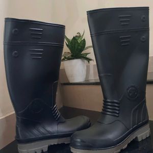 Hillson Black And Gray Steel Toe Gumboot Torped