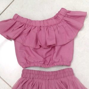 Unique Top And Skirt Set