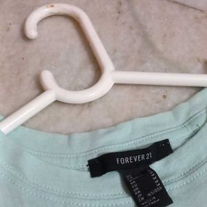 PASTEL BLUE FOREVER 21 CROP TOP