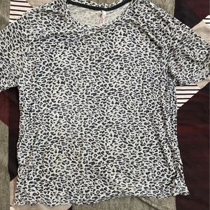 Lee Cooper Leopard Print Tshirt