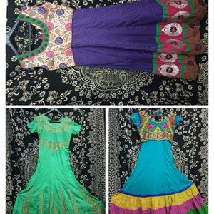 Combo 3 Pure Cotton Frocks