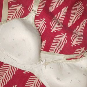 😍White Daily Wear  Women Cotton Bra I  32 Bust