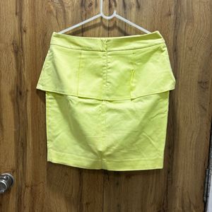 Lemon Yellow Party Skirt Size 30