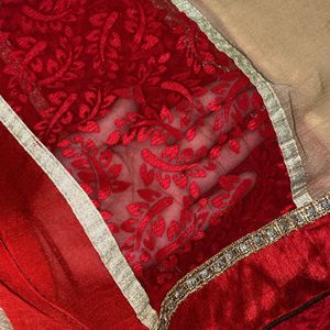 Red Brasso Saree