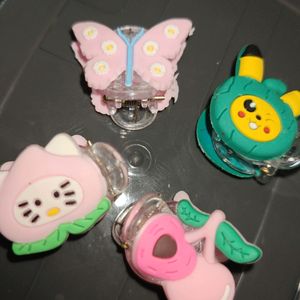 Quirky Hair Clips Set Of 4