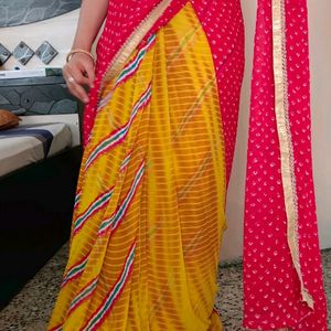 Lahariya Bandhni Saree