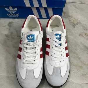 ADIDAS ORIGINALS SAMBA WHITE RED UK 8 (42)