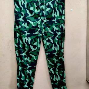 ADSHL Men Solid Green Army Track Pant