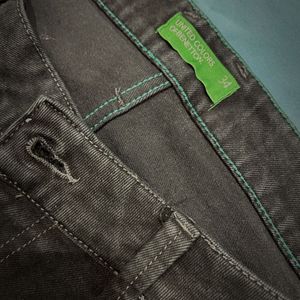 United Colour of Benetton Black Regular Fit Jeans