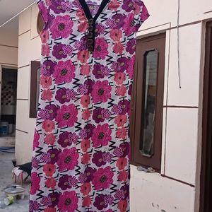 Floral Long Tshirt+ Top Tunic For Women