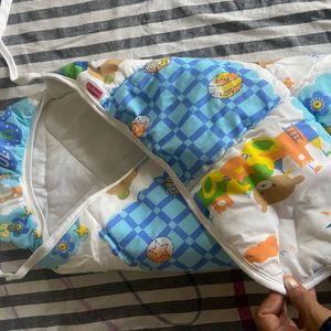 Baby Hooded Quilted Wrapper