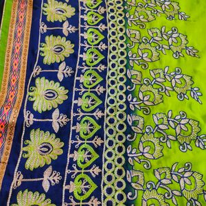 Embroidery Saree☘️