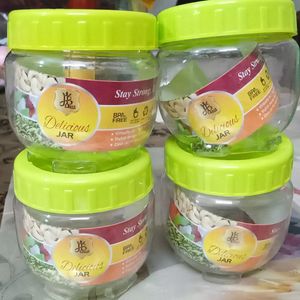 Transparent Plastic Jars