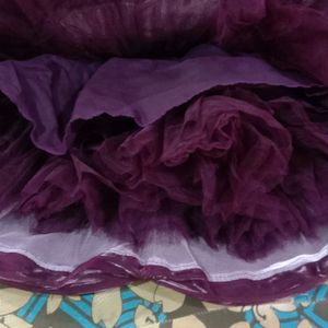 Wine Colour 5layer Frock