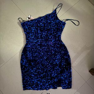 Sparkly Navy Blue Sequins Dress (Brand New)