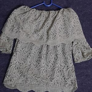 Brand New Vero Moda Lace Detaling Off Shoumder Top