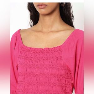 Vero ModaTextured Square-Neck Top