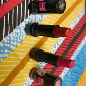 2 Elle 18 Lipstick, Lotus Kajal, Oriflam Lipstick