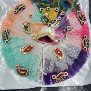 Multi Color Design Laddu Gopal Poshakh Combo Set