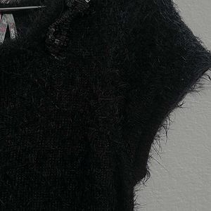 Black Woolen Sweater Dress