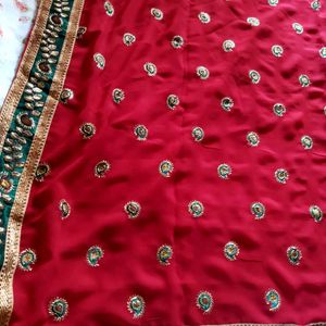 Full Body Embroidery Sari