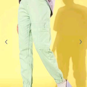 Roadster Women Green Jogger Fit Jeans