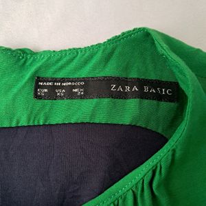 Zara Basic Green Dress