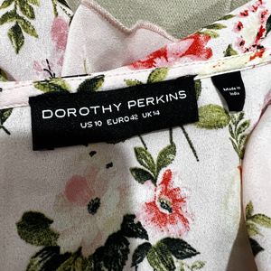 Beautiful Floral Dorothy Perkins Dress Hi Low Ptrn